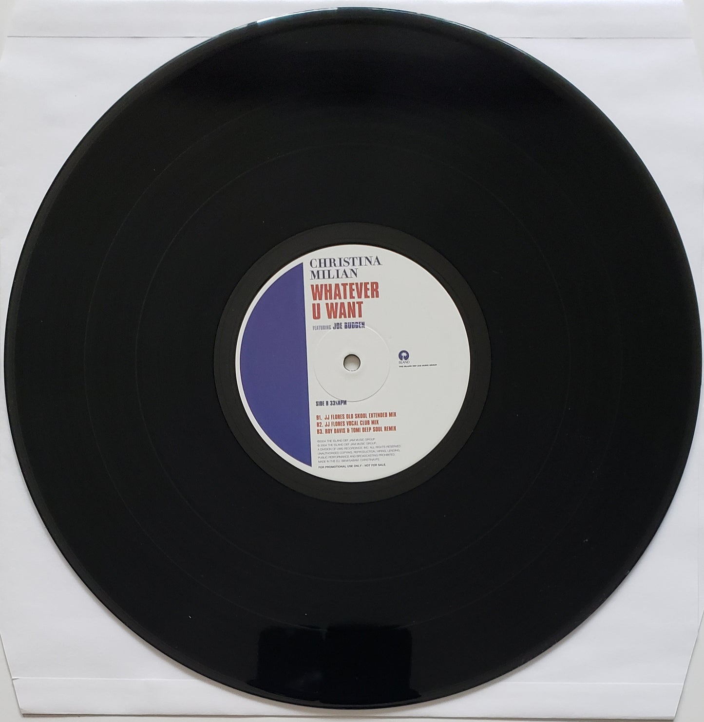CHRISTINA MILIAN - WHATEVER U WANT FEAT. JOE BUDDEN 12" Vinyl