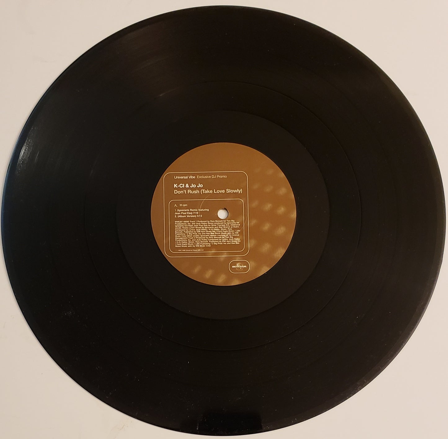 K-CI & Jo Jo: Don't Rush (Take Love Slowly) UK (12' Vinyl) RARE!!!