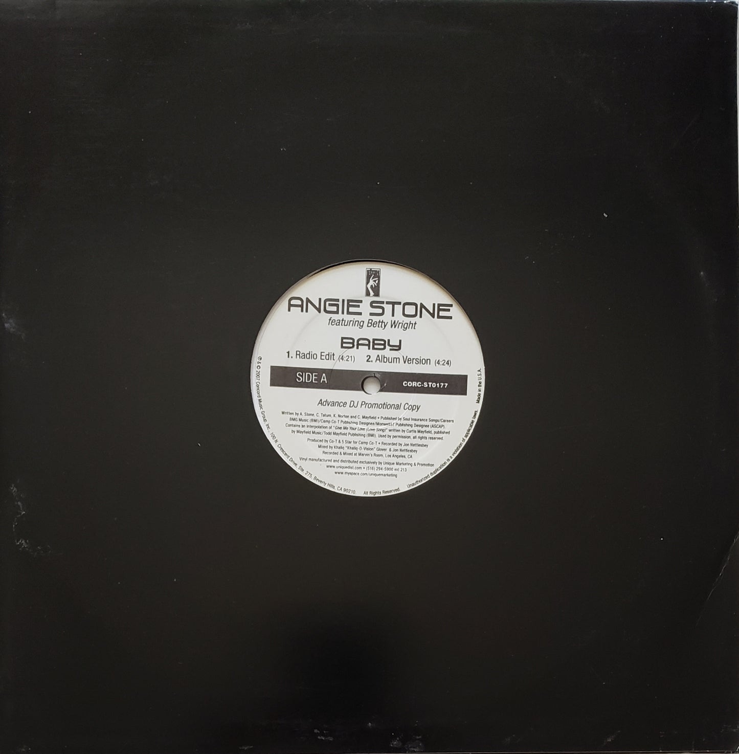 Angie Stone Featuring Betty Wright – Baby (12" Vinyl) RARE!!!