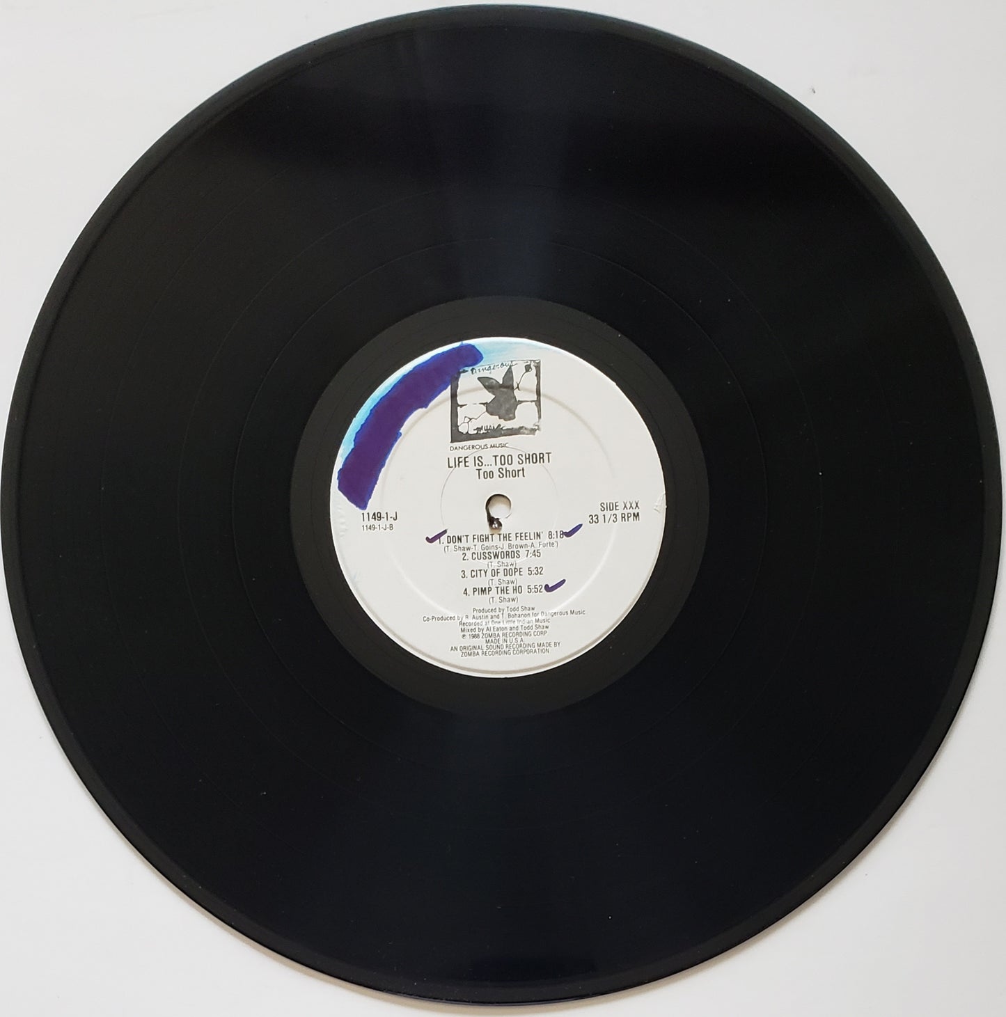 TOO SHORT "Life Is Too $hort" (Vinyl LP Album) RARE!!!