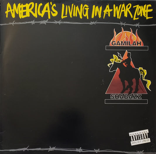 Gamilah Shabazz "America's Living in a War Zone" (12'Vinyl) RARE!!!