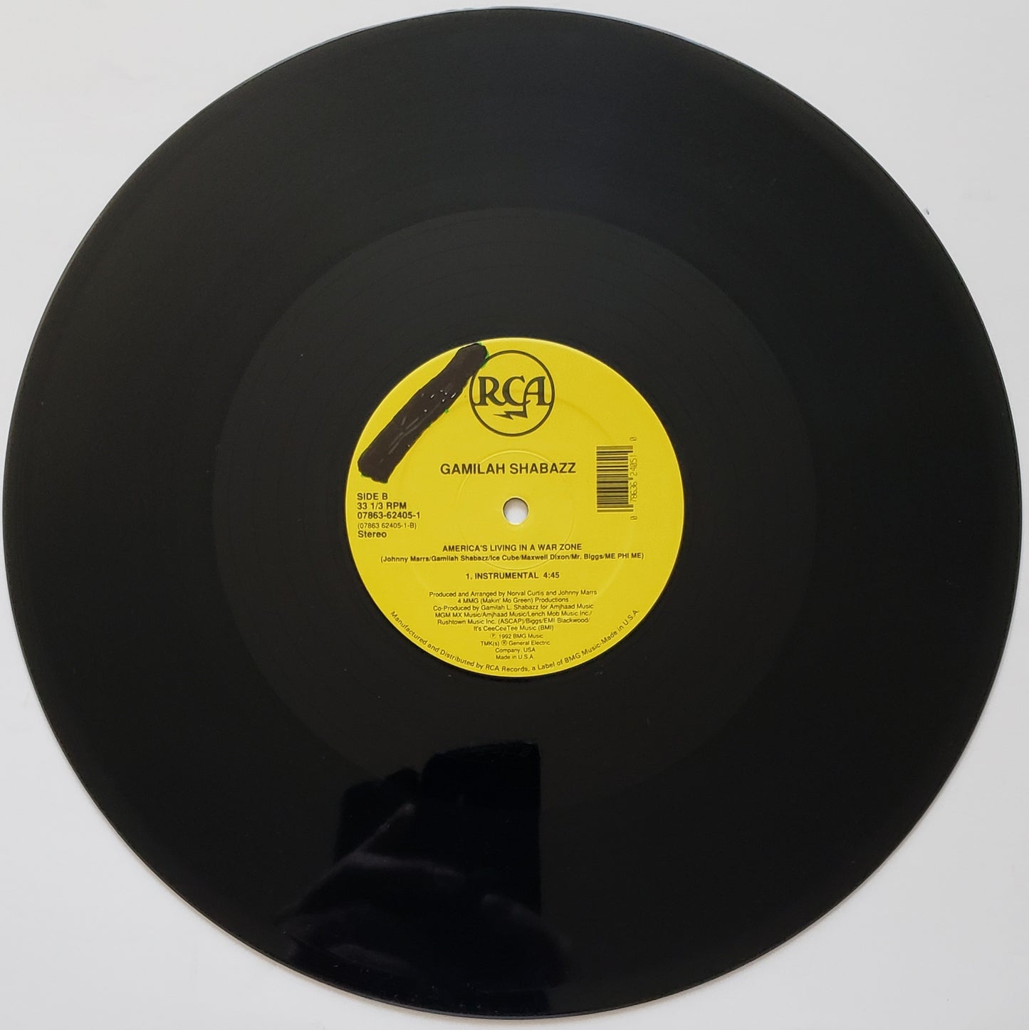 Gamilah Shabazz "America's Living in a War Zone" (12'Vinyl) RARE!!!