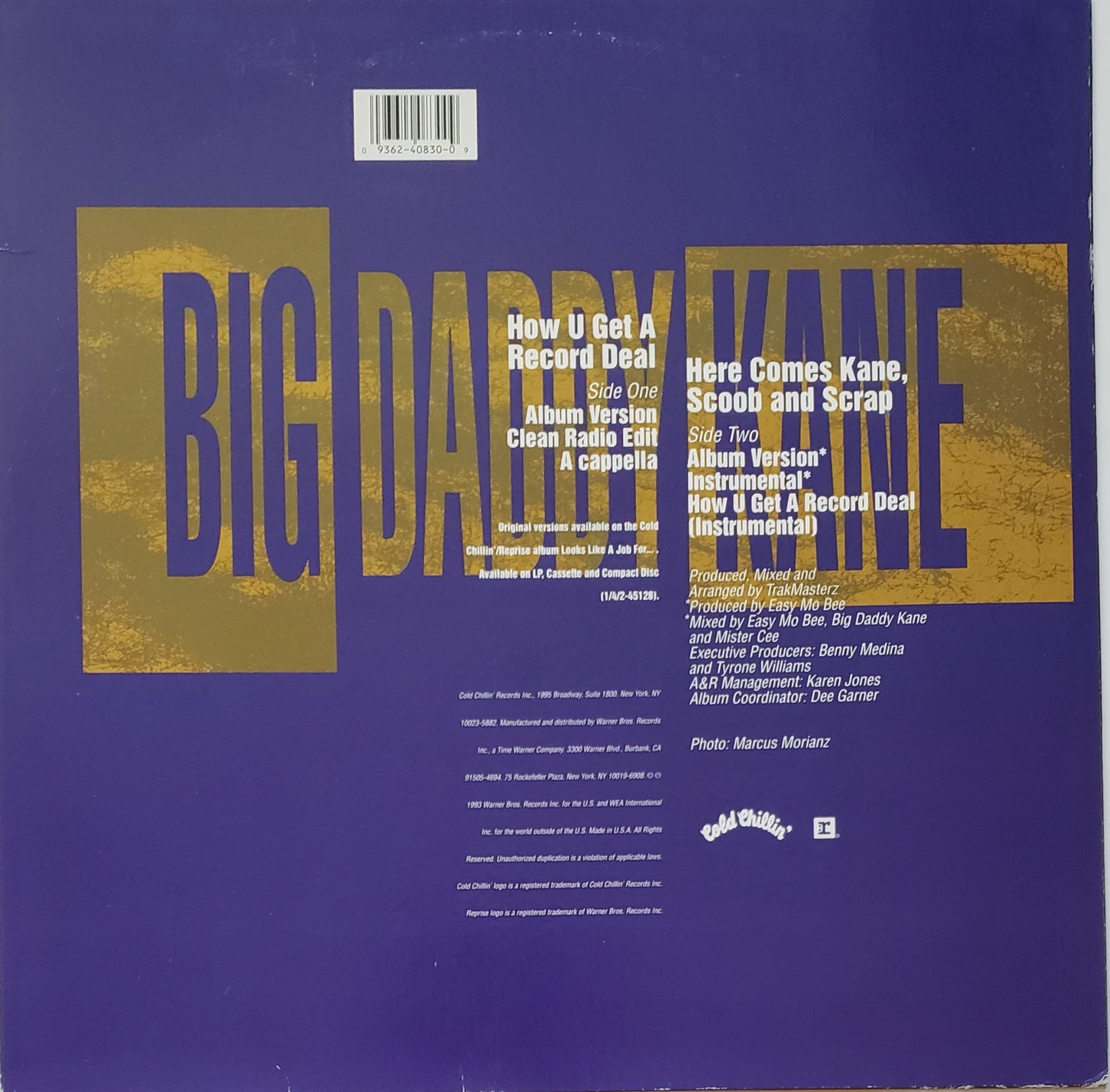 Big Daddy Kane "How U Get A Record Deal/Here Comes Kane" (12" Vinyl)RARE!!!