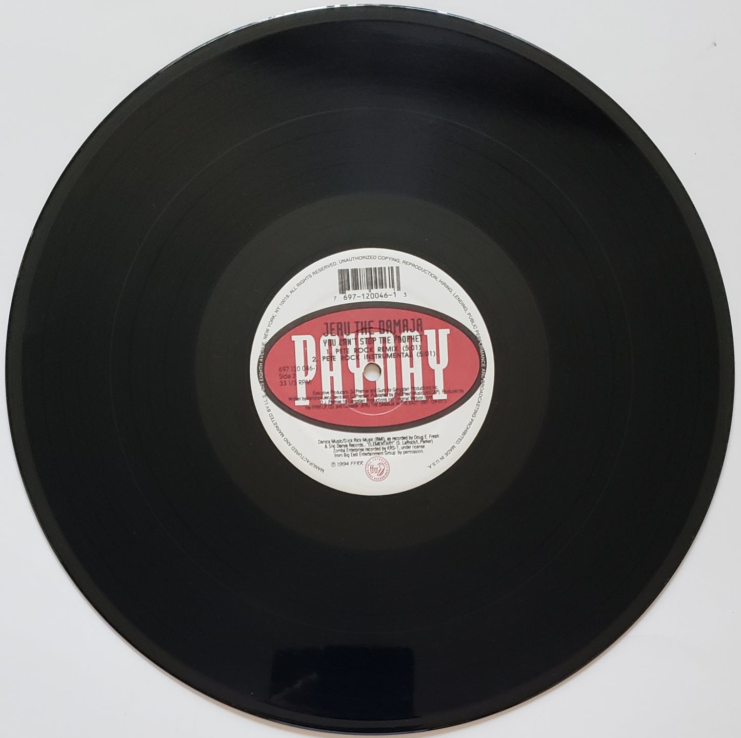 Jeru The Damaja "You Can't Stop The Prophet " (12" Vinyl)VINTAGE-RARE!!