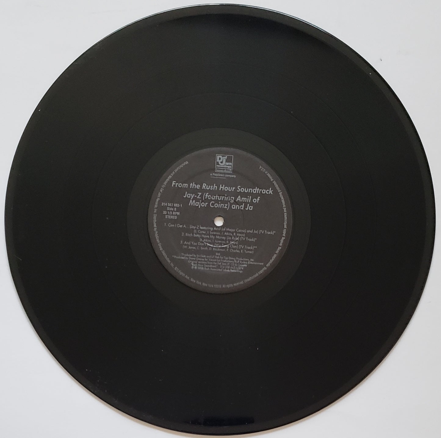 Jay-Z From The Rush Hour Soundtrack Feat Amil and Ja 12" Vinyl, EP)