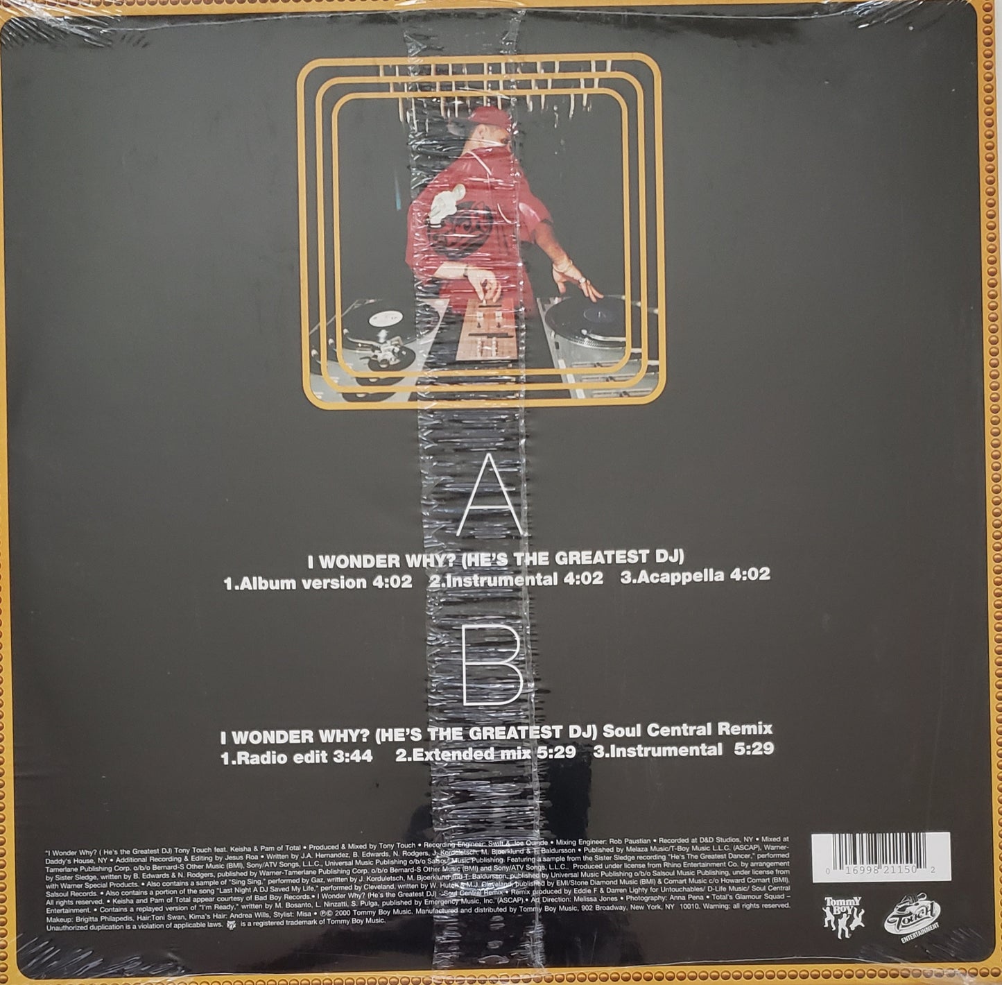 Tony Touch - I Wonder Why He's The Greatest DJ "12" Vinyl
