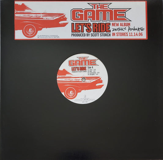 THE GAME "Let’s Ride" (12" Vinyl)RARE!!!-HARD TO FIND