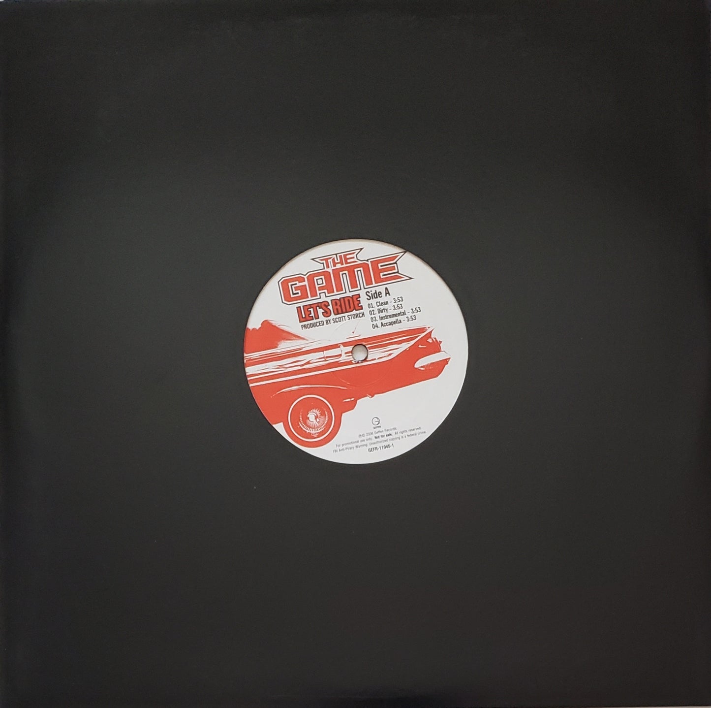 THE GAME "Let’s Ride" (12" Vinyl)RARE!!!-HARD TO FIND