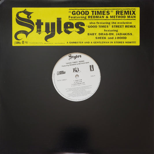Styles P feat. Redman & Method Man – Good Times (Remix) (12" Vinyl)