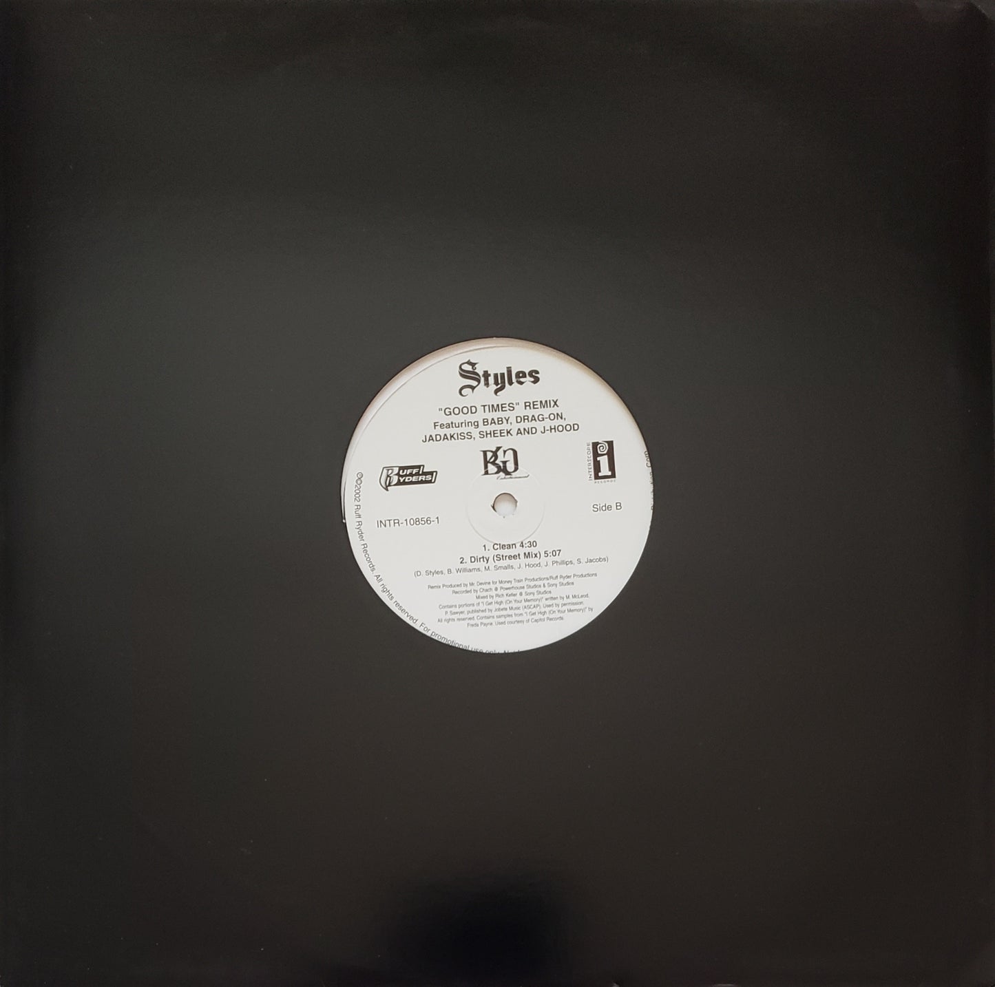 Styles P feat. Redman & Method Man – Good Times (Remix) (12" Vinyl)