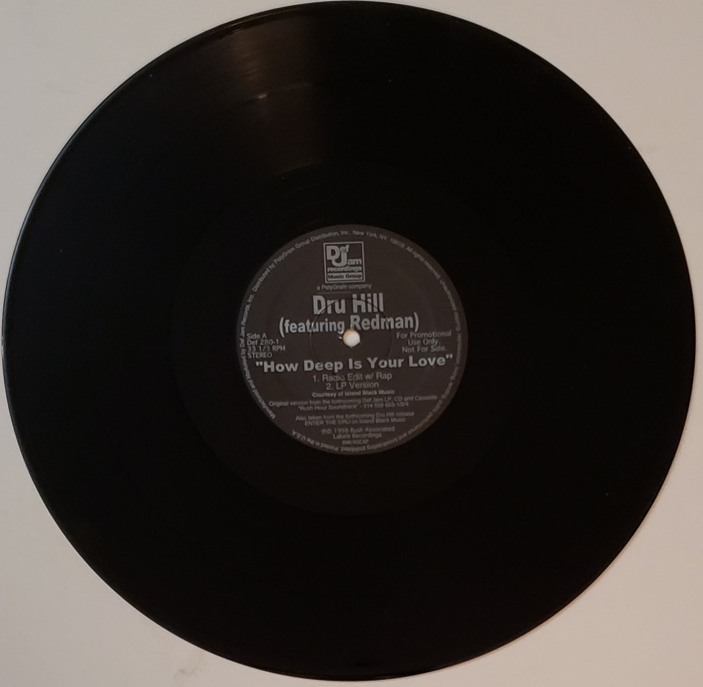DRU HILL feat. REDMAN- How Deep Is Your Love (12" Vinyl Record)