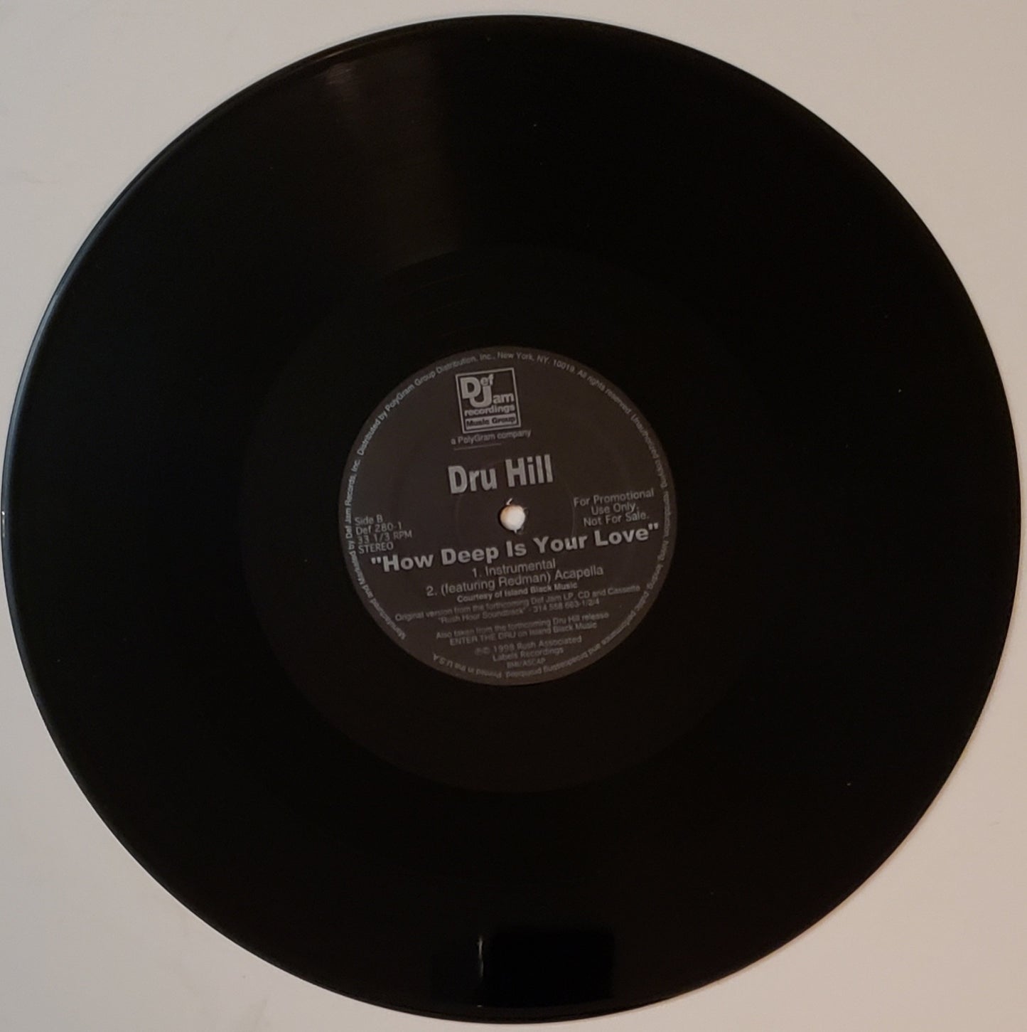 DRU HILL feat. REDMAN- How Deep Is Your Love (12" Vinyl Record)