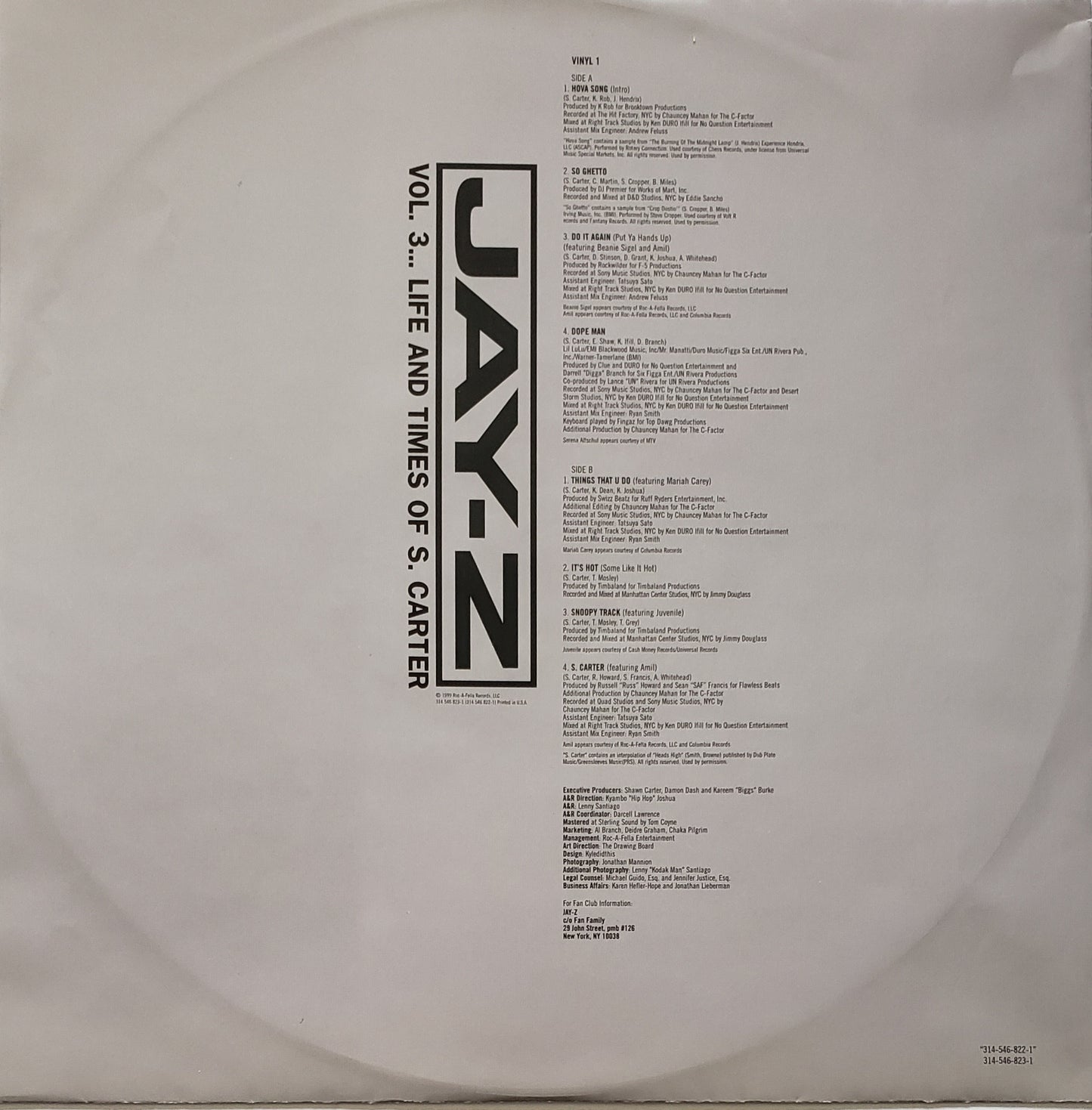Jay-Z – Vol. 3... Life And Times Of S. Carter (2X LP Vinyl) RARE!!!