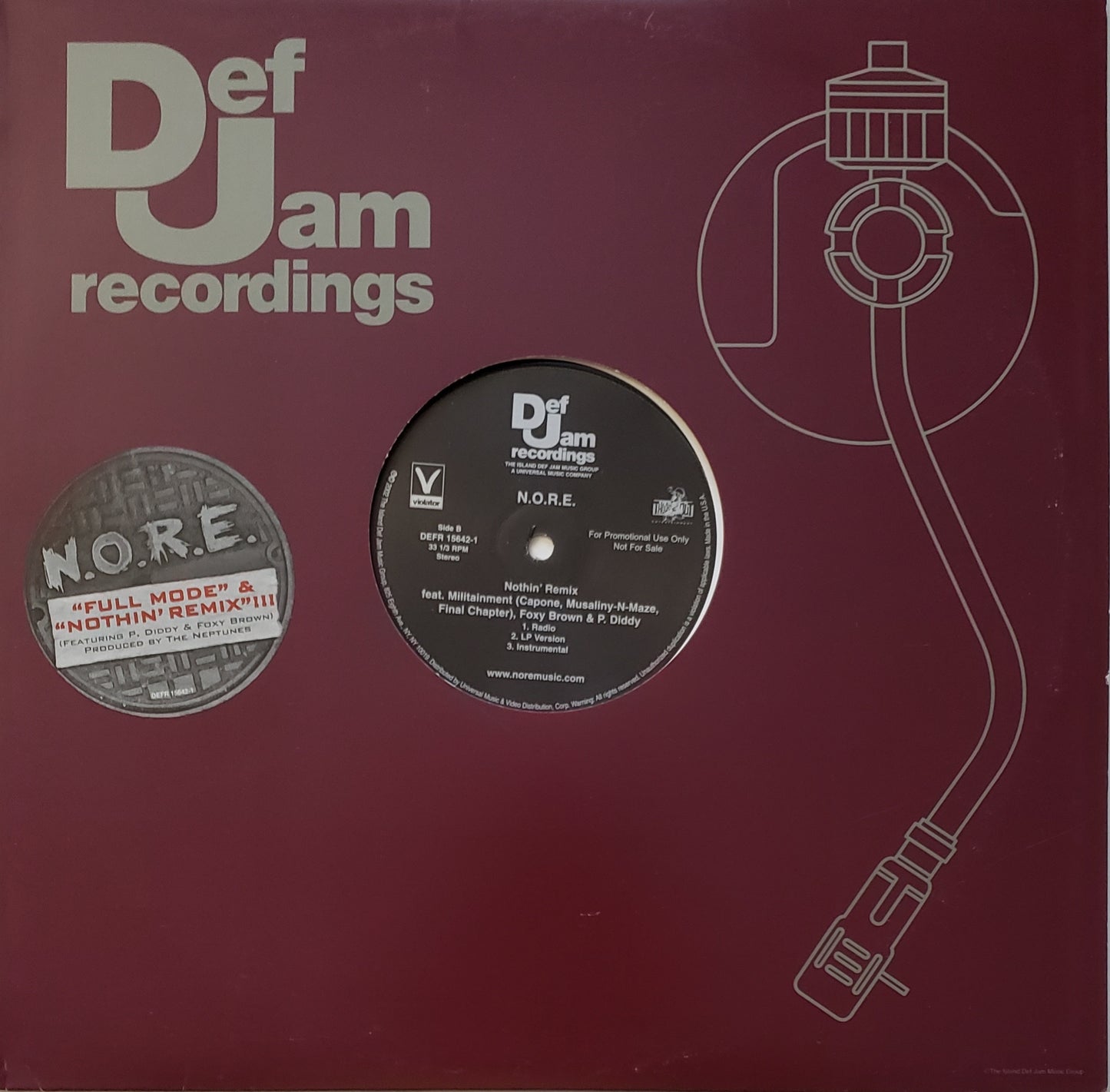 N.O.R.E. "Full Mode / Nothin' (Remix) 12" Vinyl-VINTAGE