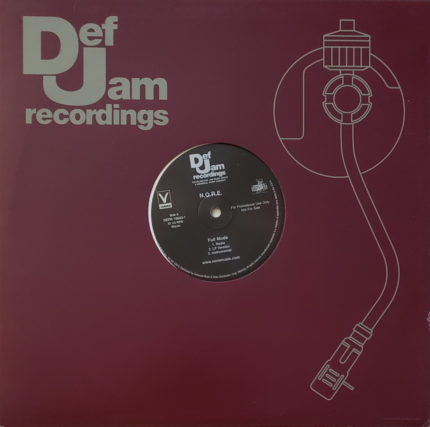 N.O.R.E. "Full Mode / Nothin' (Remix) 12" Vinyl-VINTAGE