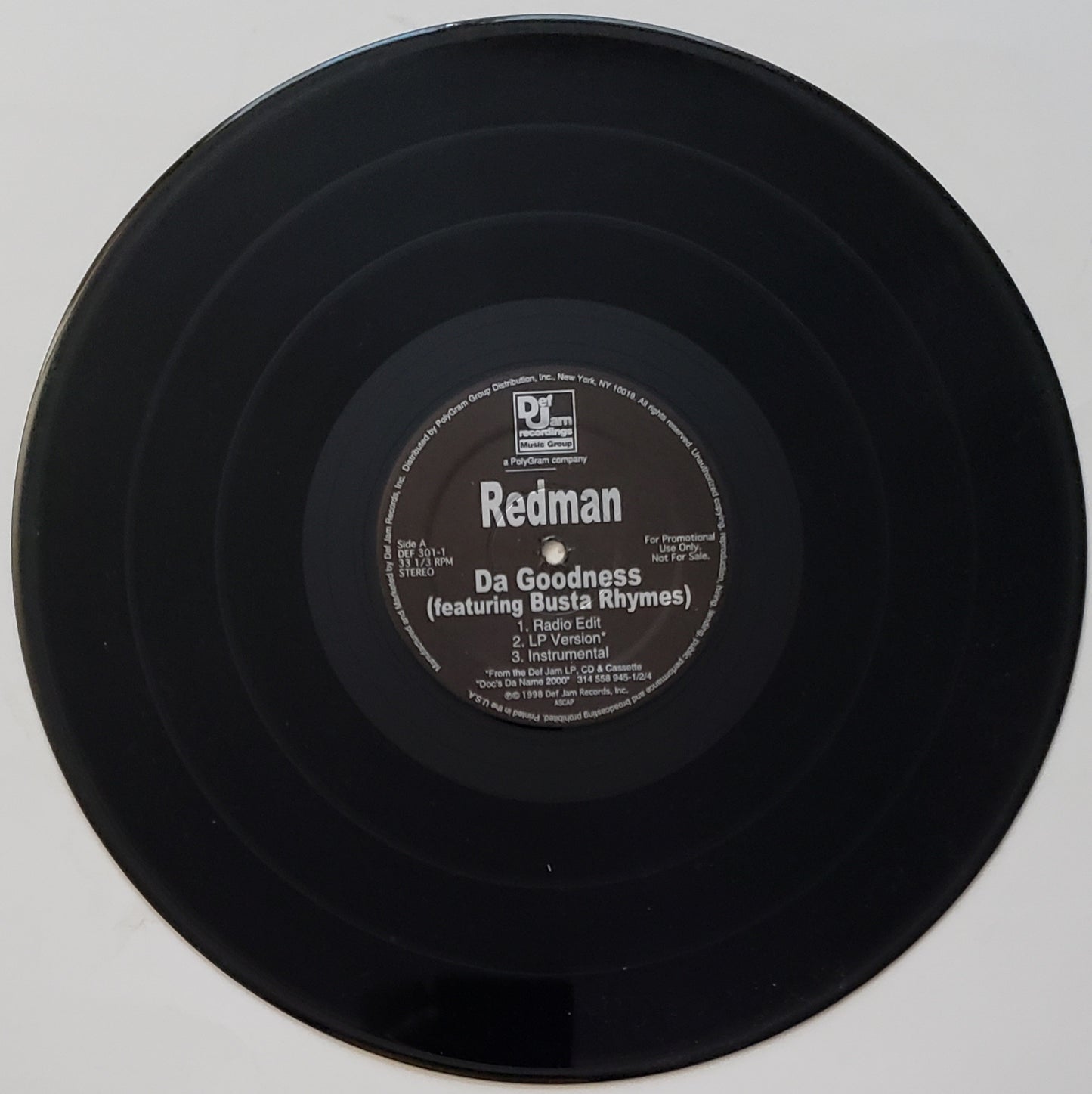 REDMAN & BUSTA RHYMES "DA GOODNESS / I DON'T KARE "(12" Vinyl)RARE!!!