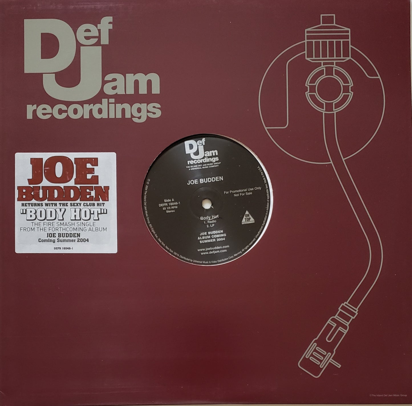 Joe Budden "Body Hot" (12" Vinyl) RARE!!