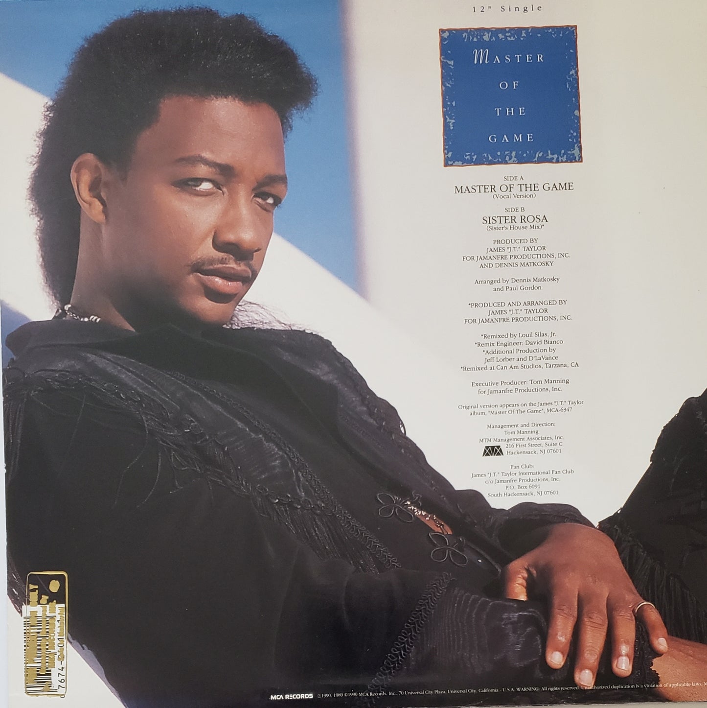 James JT Tylor "Master Of The Game / Sister Rosa" (12" Vinyl Record)