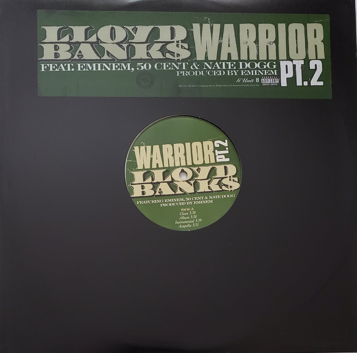 Lloyd Banks Ft. Eminem, 50 Cent, & Nate Dogg Warrior Part 2(12") RARE!!!