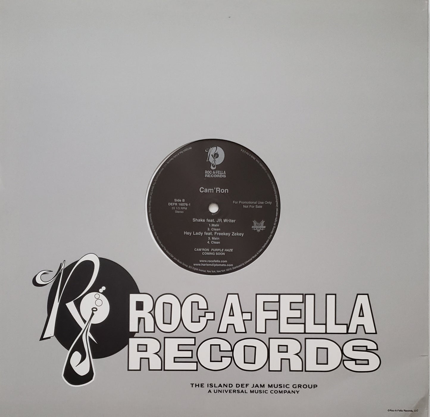 Cam'Ron - Lord You Know feat Jaheim / Hey Lady/Shake (12” Vinyl)