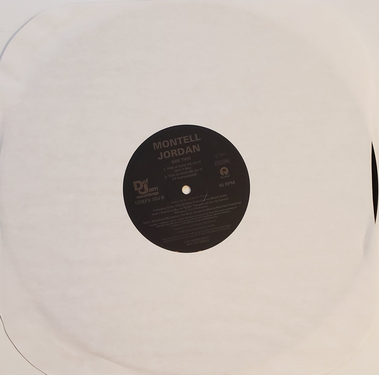 Montell Jordan – This Is How We Do It (Original US Mixes) 12" Vinyl-RARE!!!