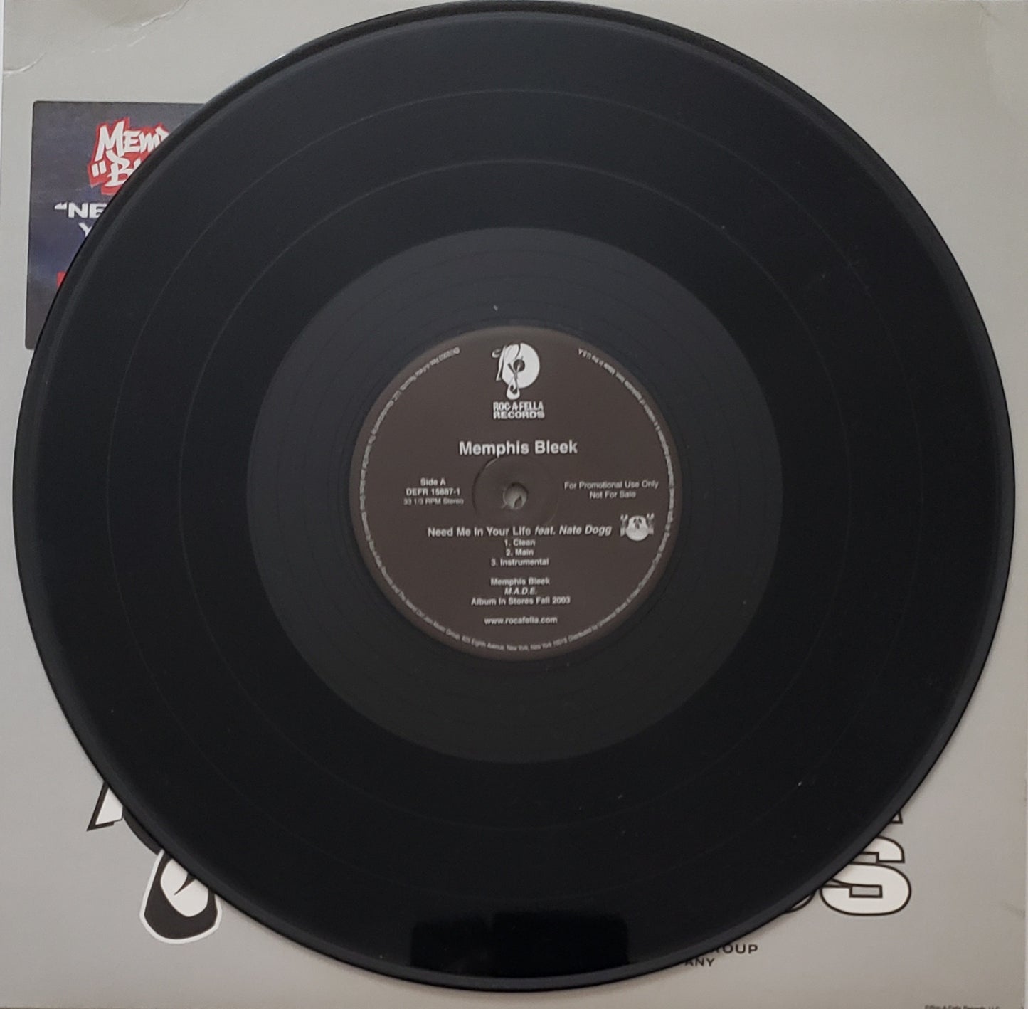 MEMPHIS BLEEK "Need Me In Your Life / We Ballin' (12" Vinyl)RARE!!!