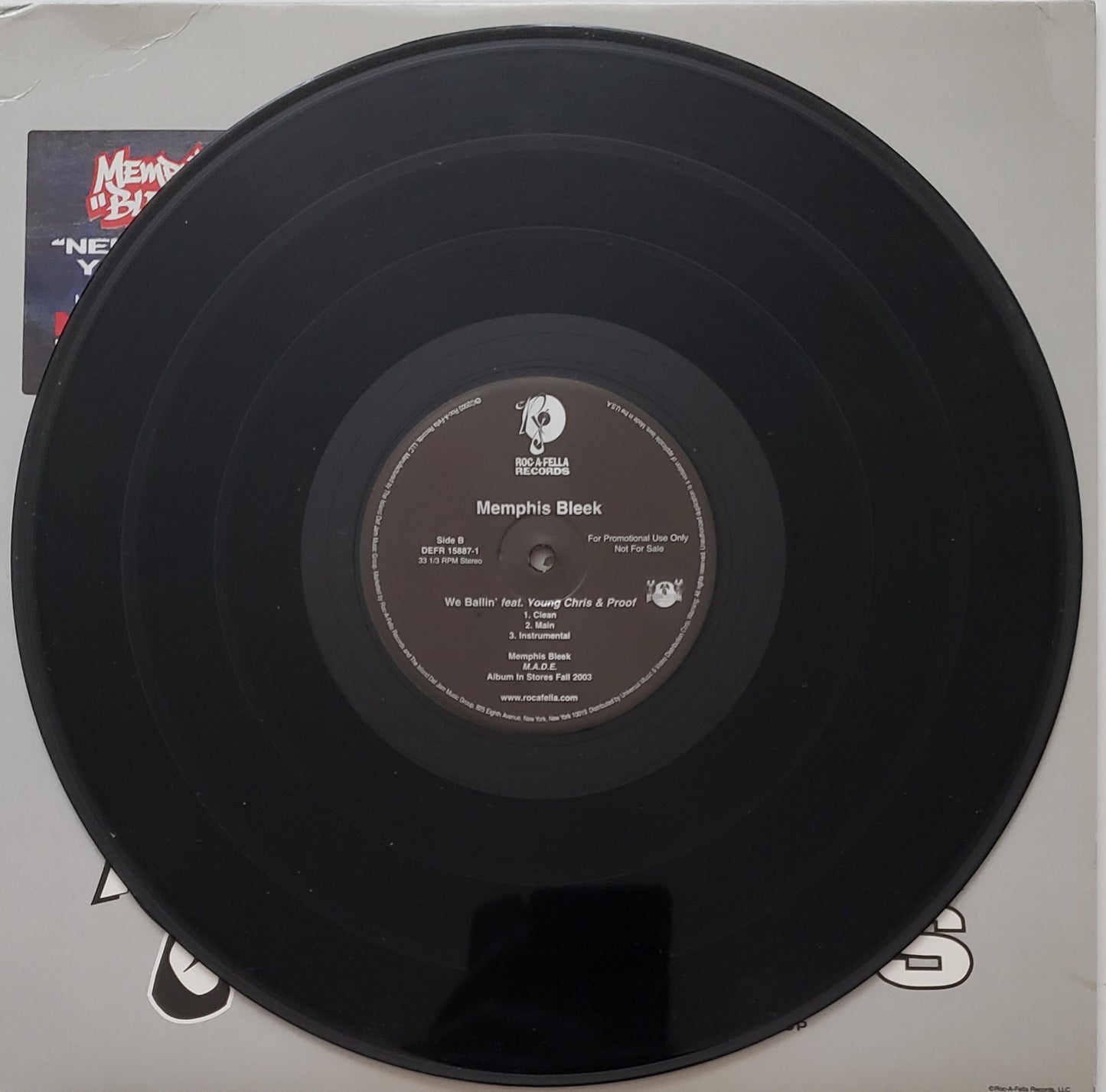MEMPHIS BLEEK "Need Me In Your Life / We Ballin' (12" Vinyl)RARE!!!