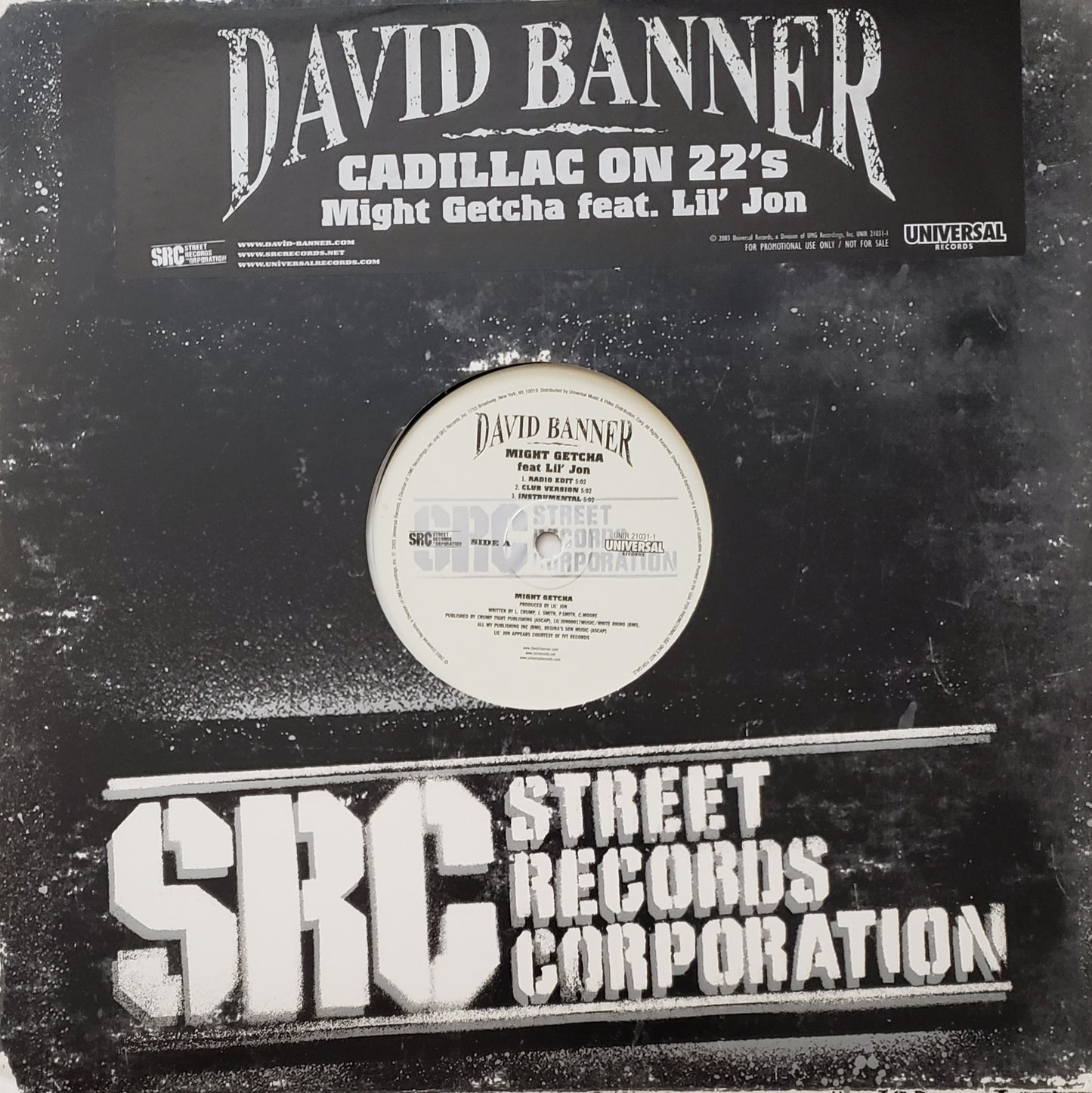 David Banner – Cadillac On 22's / Might Getcha feat. Lil' Jon (12 Vinyl)