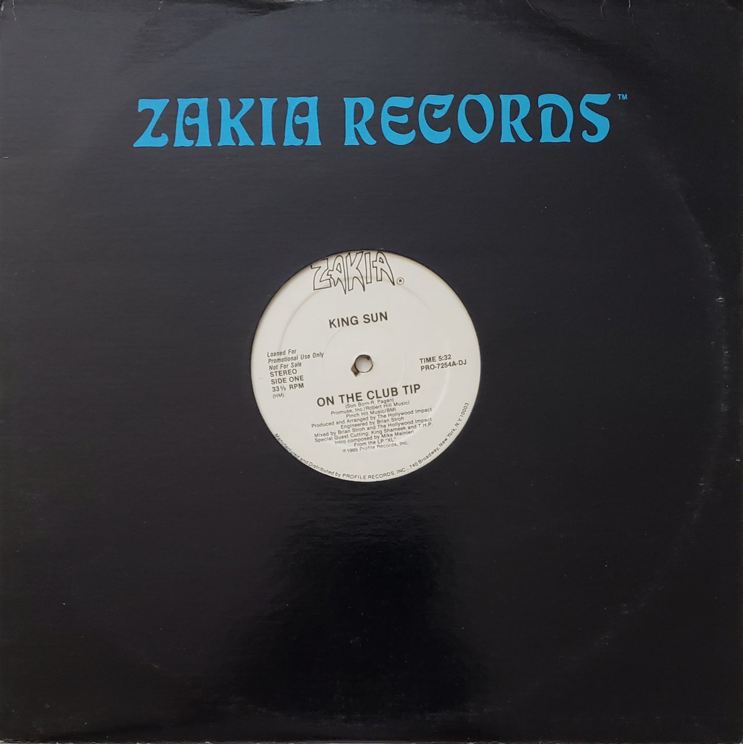 King Sun - On The Club Tip (12" Vinyl) Vintage-RARE!!!