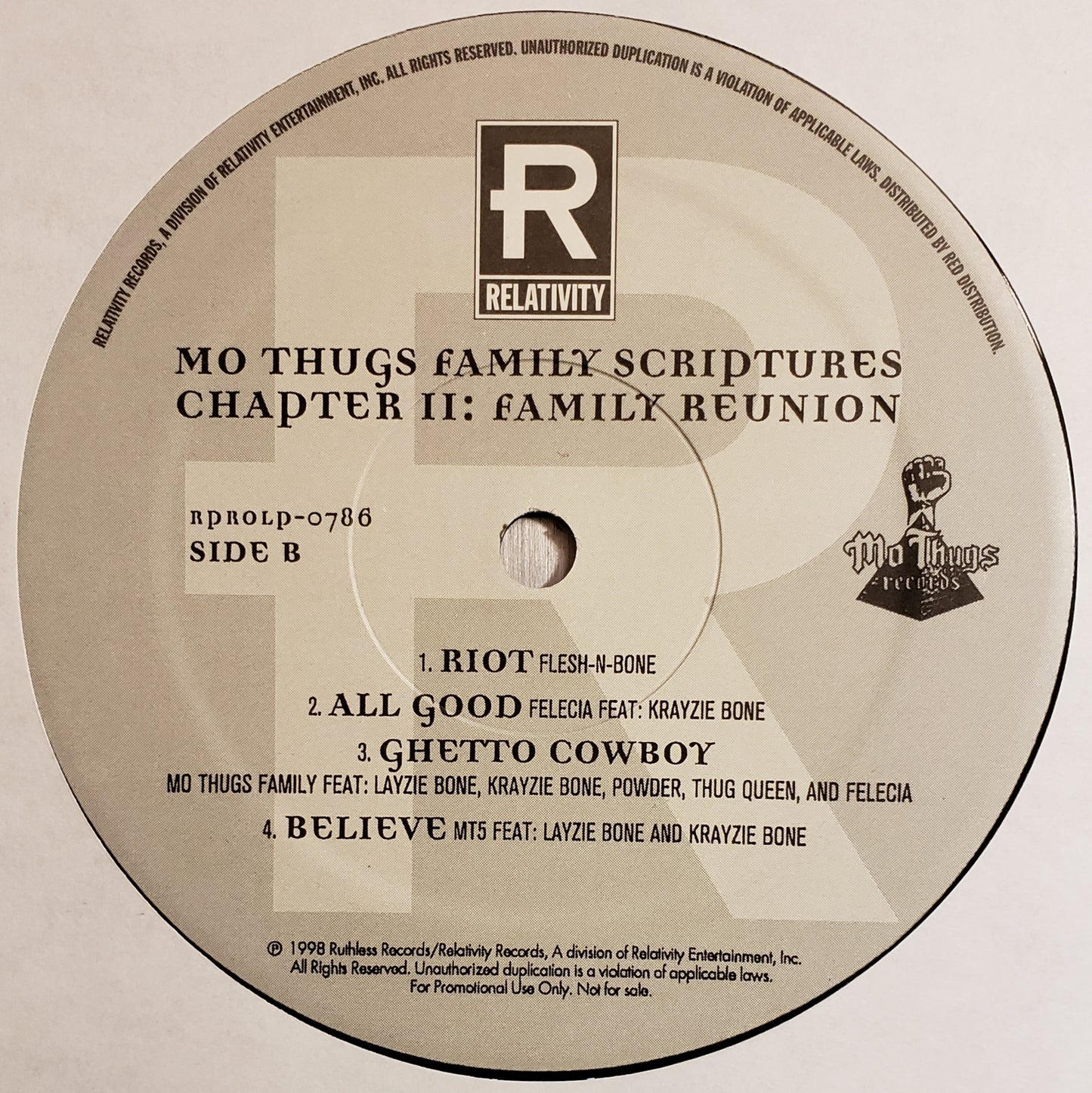 Mo Thugs "Family Scriptures Chapter II: Family Reunion" ( 2X LP Vinyl Album)RARE!!