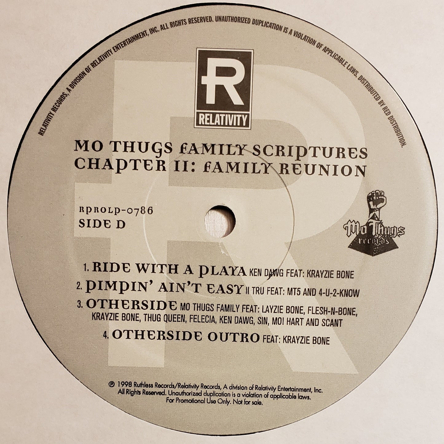 Mo Thugs "Family Scriptures Chapter II: Family Reunion" ( 2X LP Vinyl Album)RARE!!