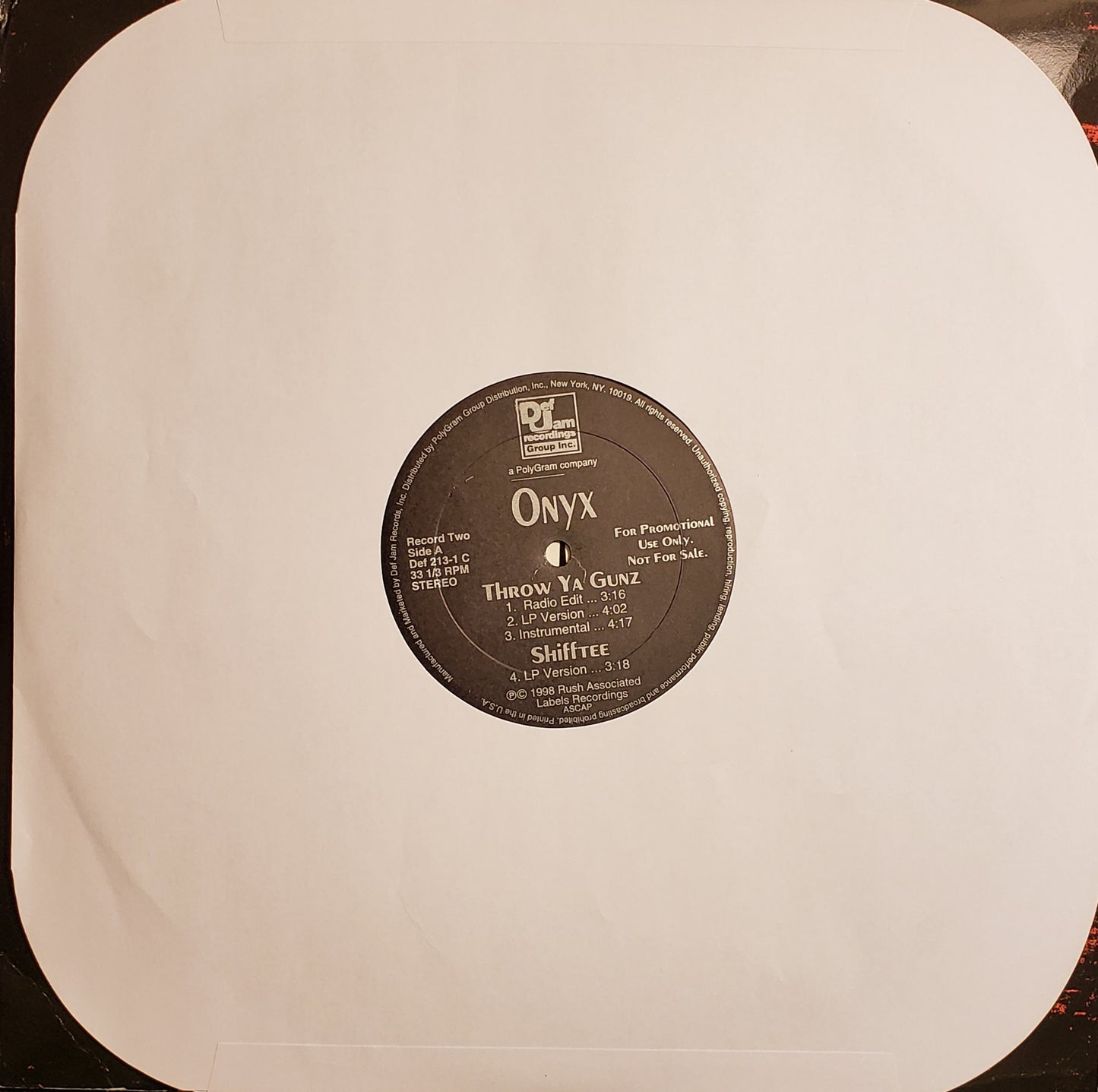 ONYX featuring DMX "Shut 'Em Down/Raze It Up" (2X LP Vinyl Album) RARE!!