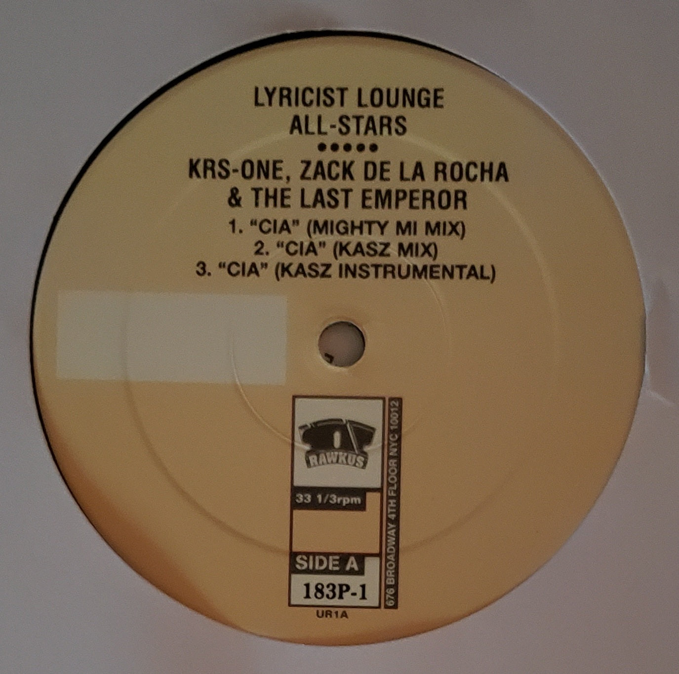 Lyricist Lounge All-Stars–CIA /Talking To You (12"Vinyl) Vintage-RARE!! ORIGINAL COPY)