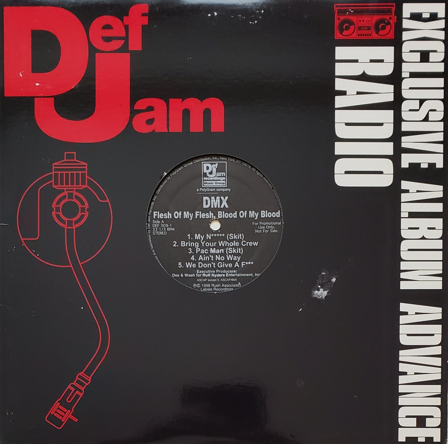 DMX - Flesh Of My Flesh, Blood Of My Blood (2x LP Vinyl Album)ORIGINAL RADIO COPY