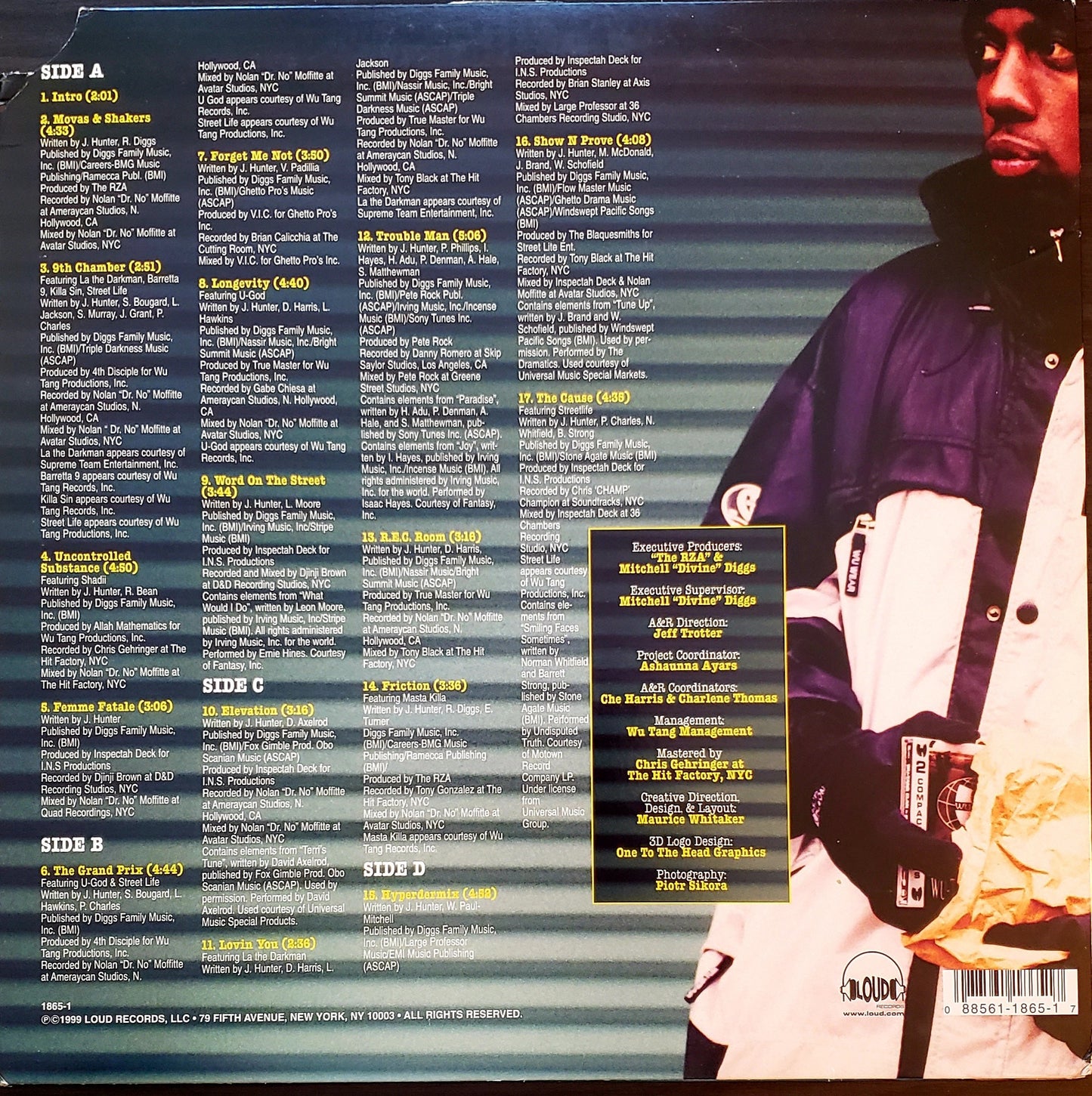 Inspectah Deck 'Uncontrolled Substance '2x LP Vinyl Album