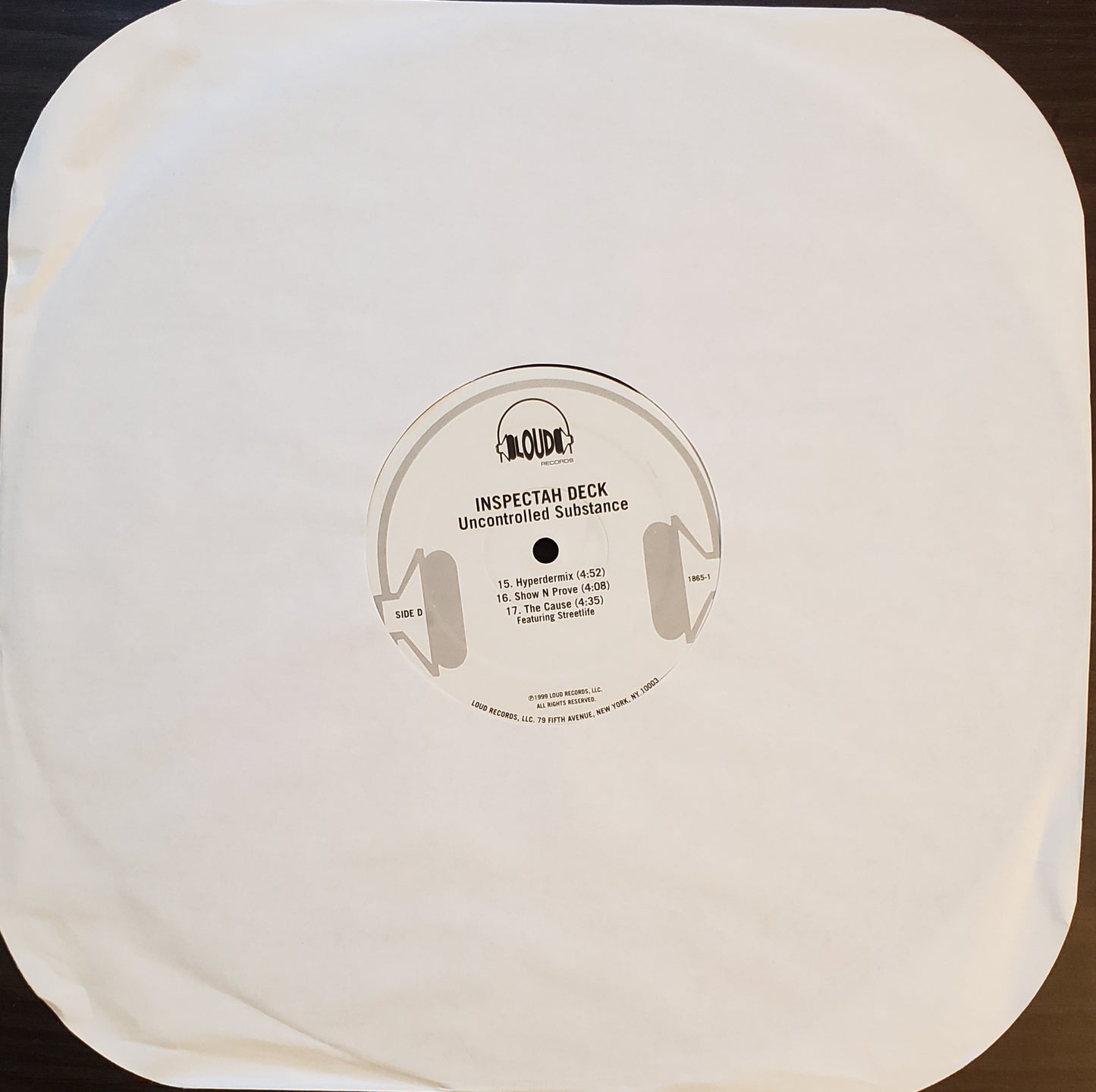 Inspectah Deck 'Uncontrolled Substance '2x LP Vinyl Album