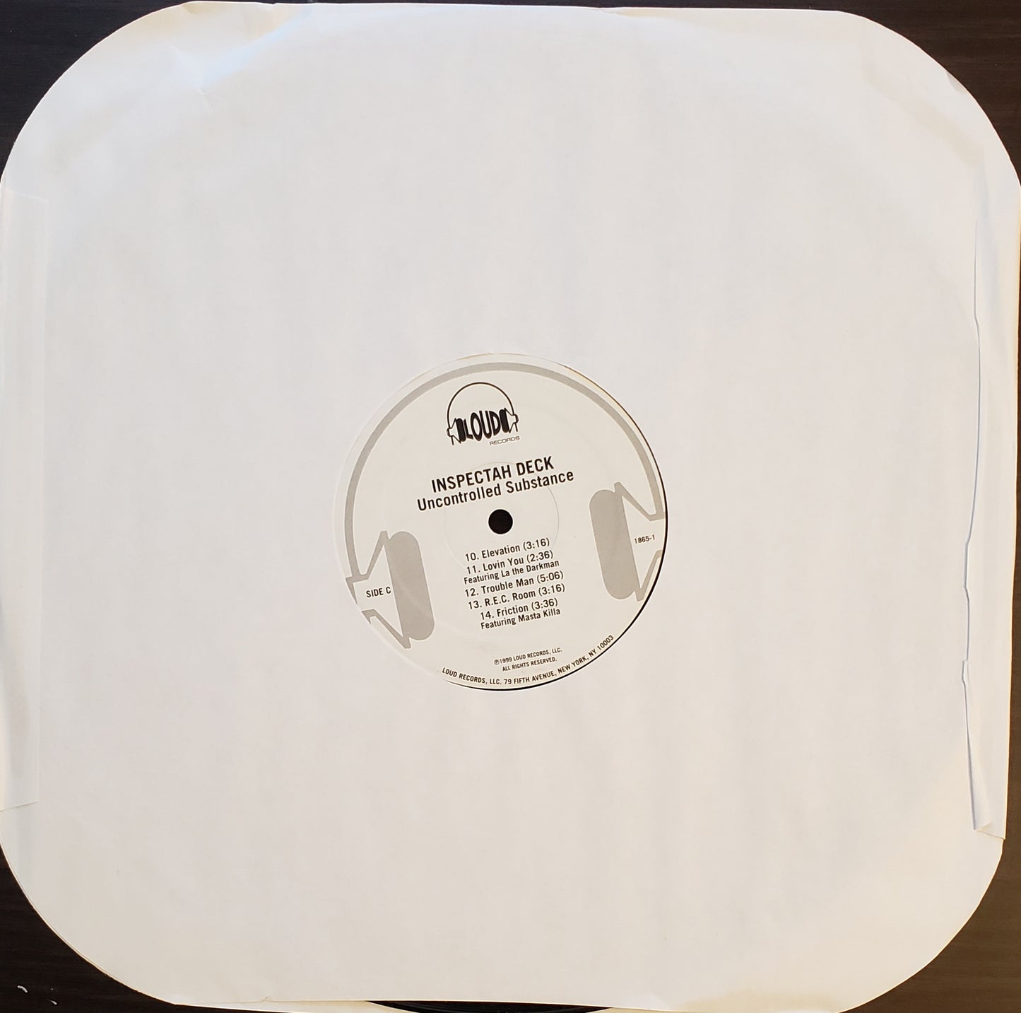 Inspectah Deck 'Uncontrolled Substance '2x LP Vinyl Album