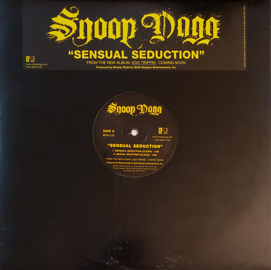 SNOOP DOGG "SENSUAL SEDUCTION/ SEXUAL ERUPTION" 12" Vinyl Record-RARE!!