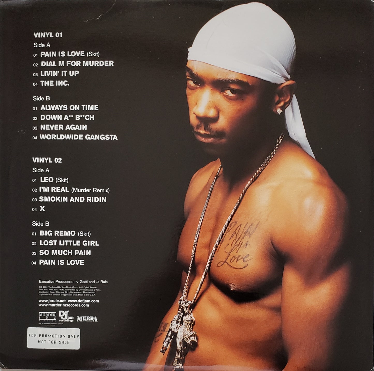 Ja Rule "Pain Is Love"(2x LP VINYL) Vintage!!