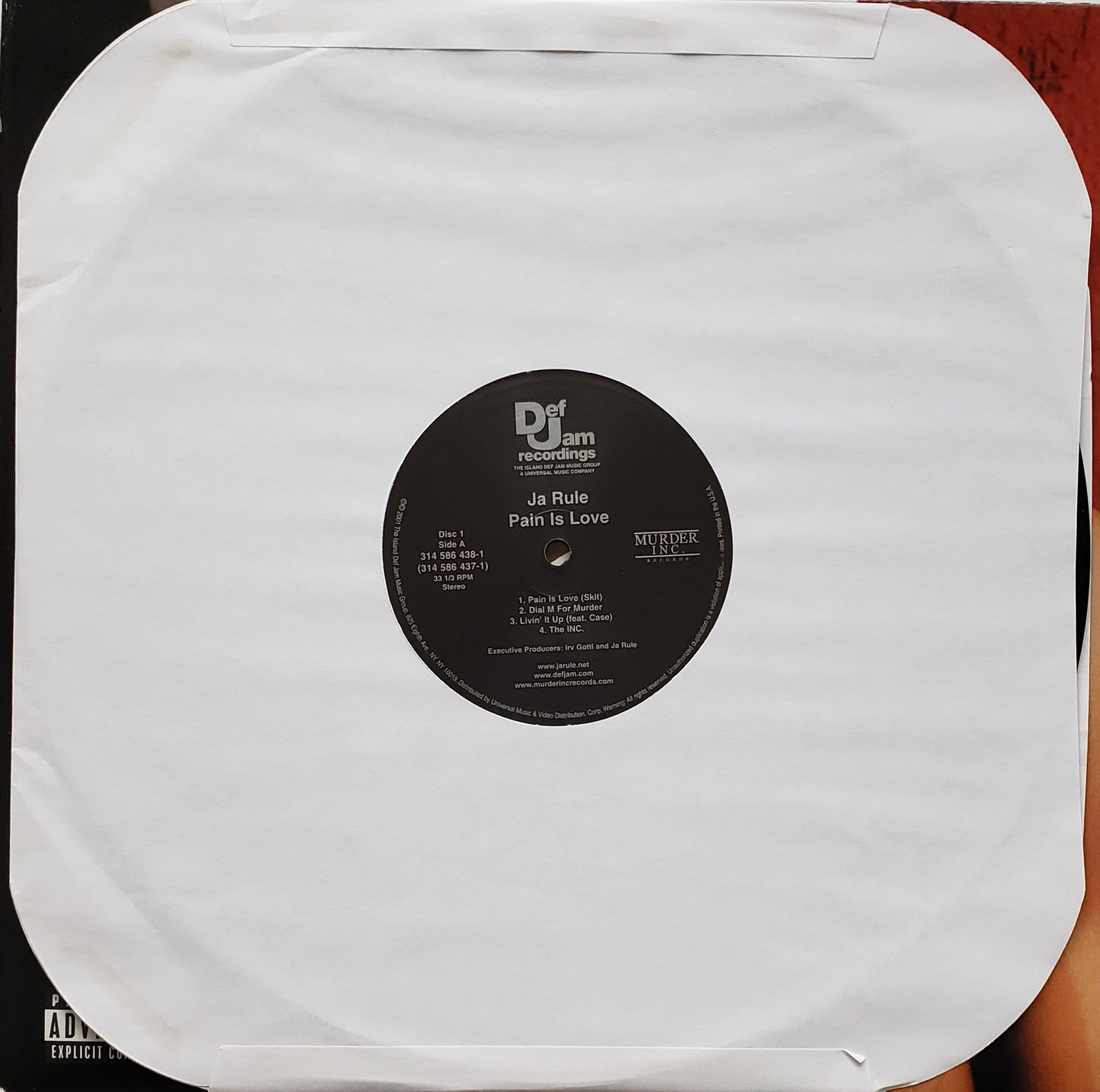 Ja Rule "Pain Is Love"(2x LP VINYL) Vintage!!