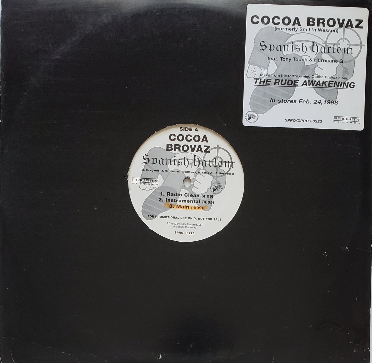 COCOA BROVAZ -SPANISH HARLEM / DRAMA / TEENAGE LUV (12" Vinyl) RARE!!