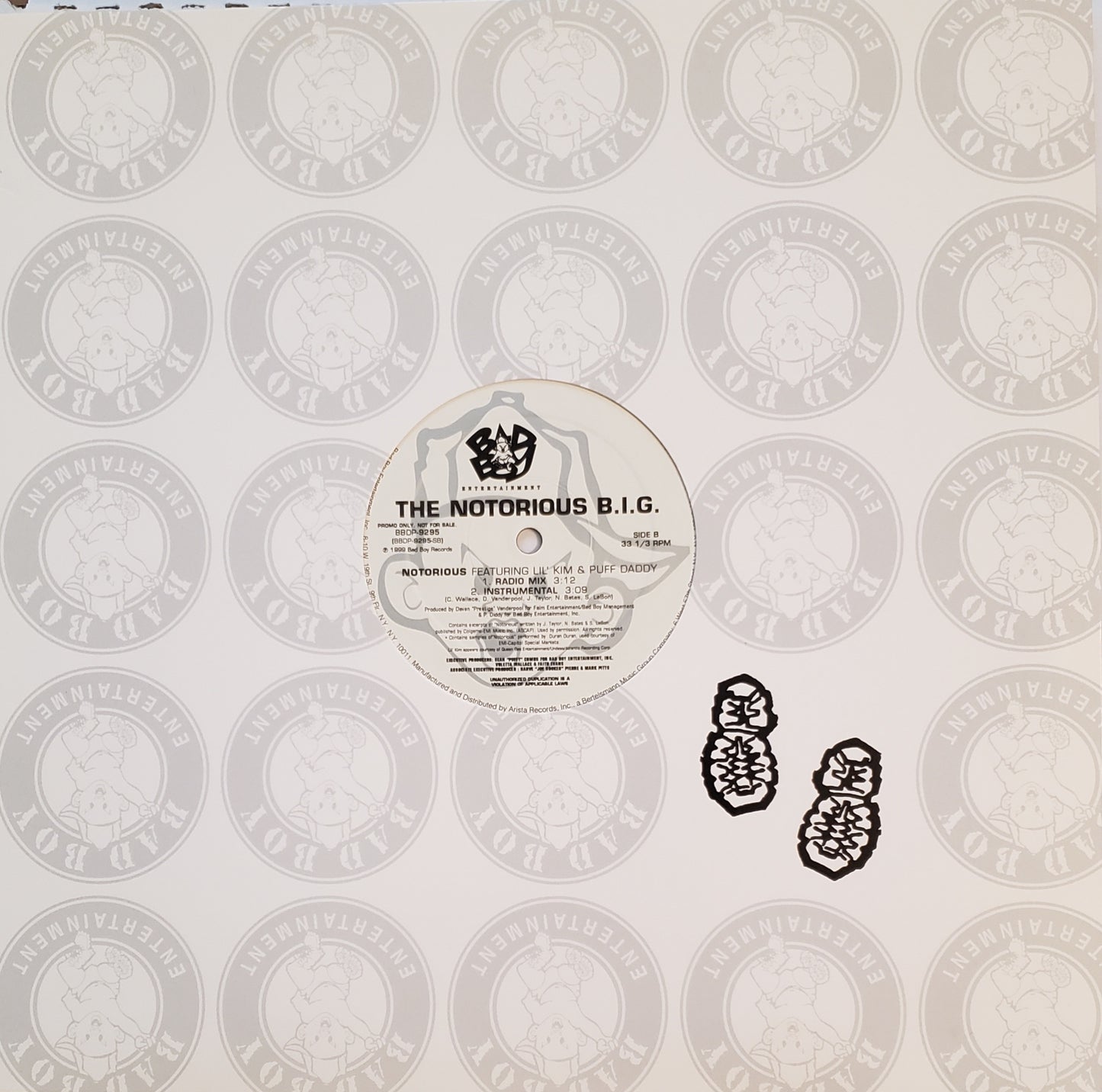 The Notorious B.I.G. "Notorious" ( 12" Vinyl Record ) RARE!!