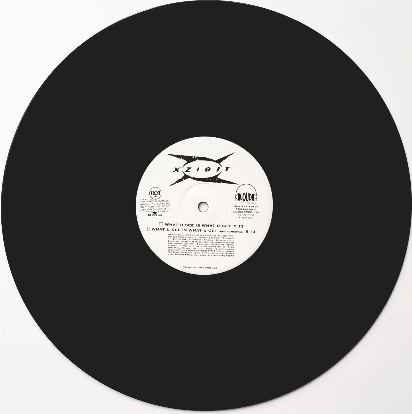 XZIBIT - WHAT U SEE IS WHAT U GET / 3 CARD MOLLY (12" Vinyl) RARE!!