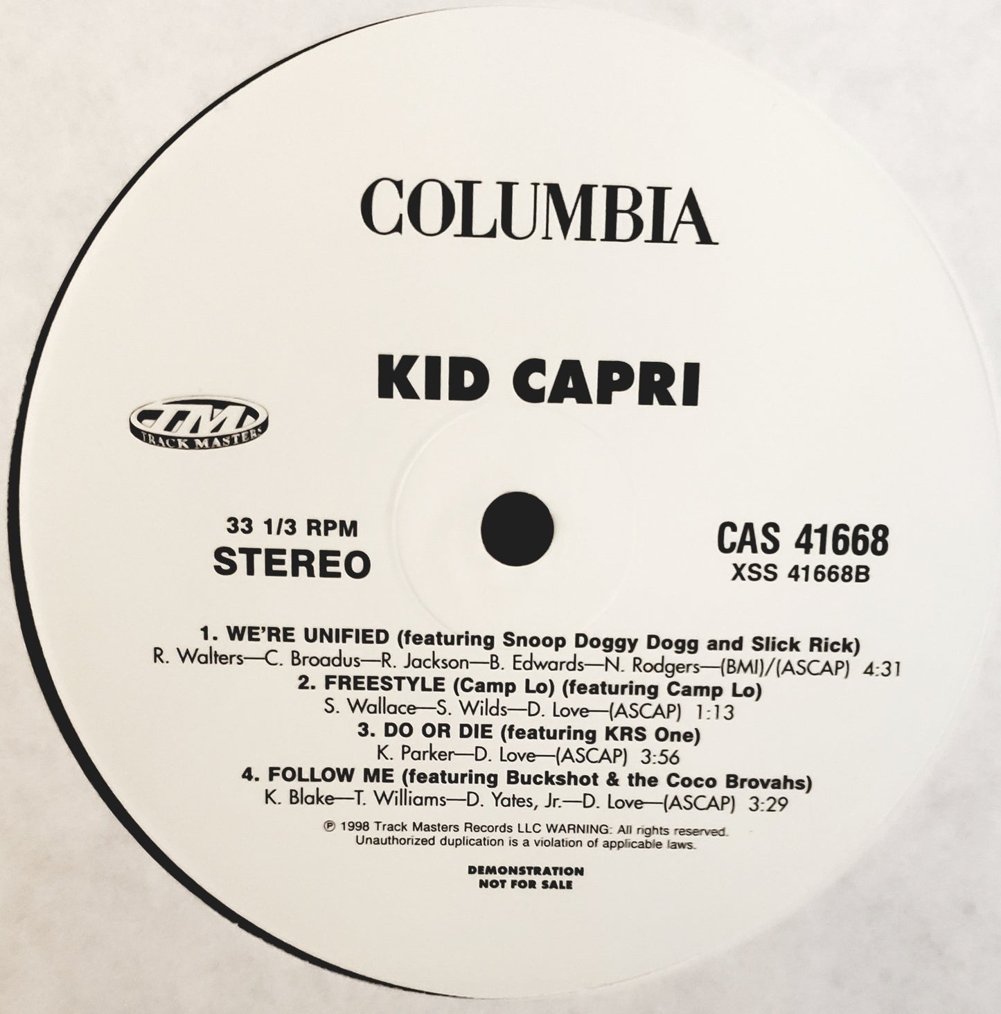 Kid Capri – Soundtrack To The Streets ( 2x LP CLEAN Vinyl) RARE!!