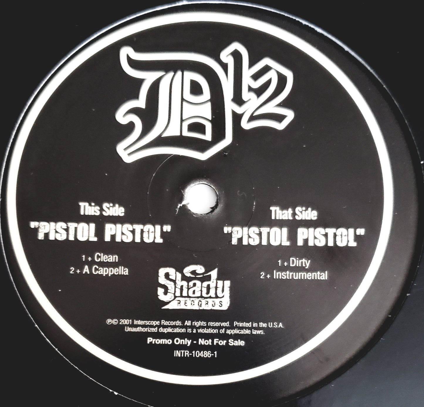 D12 – Pistol Pistol (12" Vinyl) RARE!!!