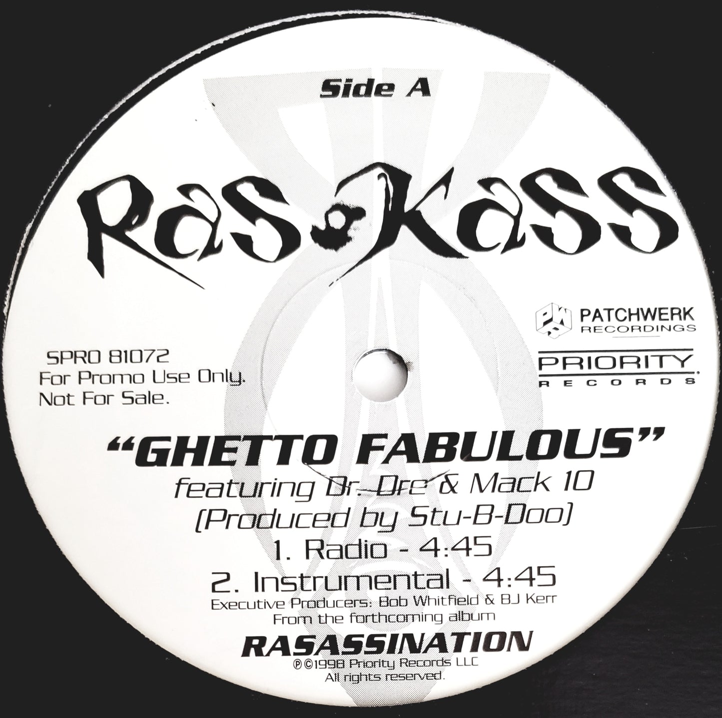 RAS & KASS DR DRE / MACK 10 GHETTO FABULOUS VINYL) 12" Vinyl