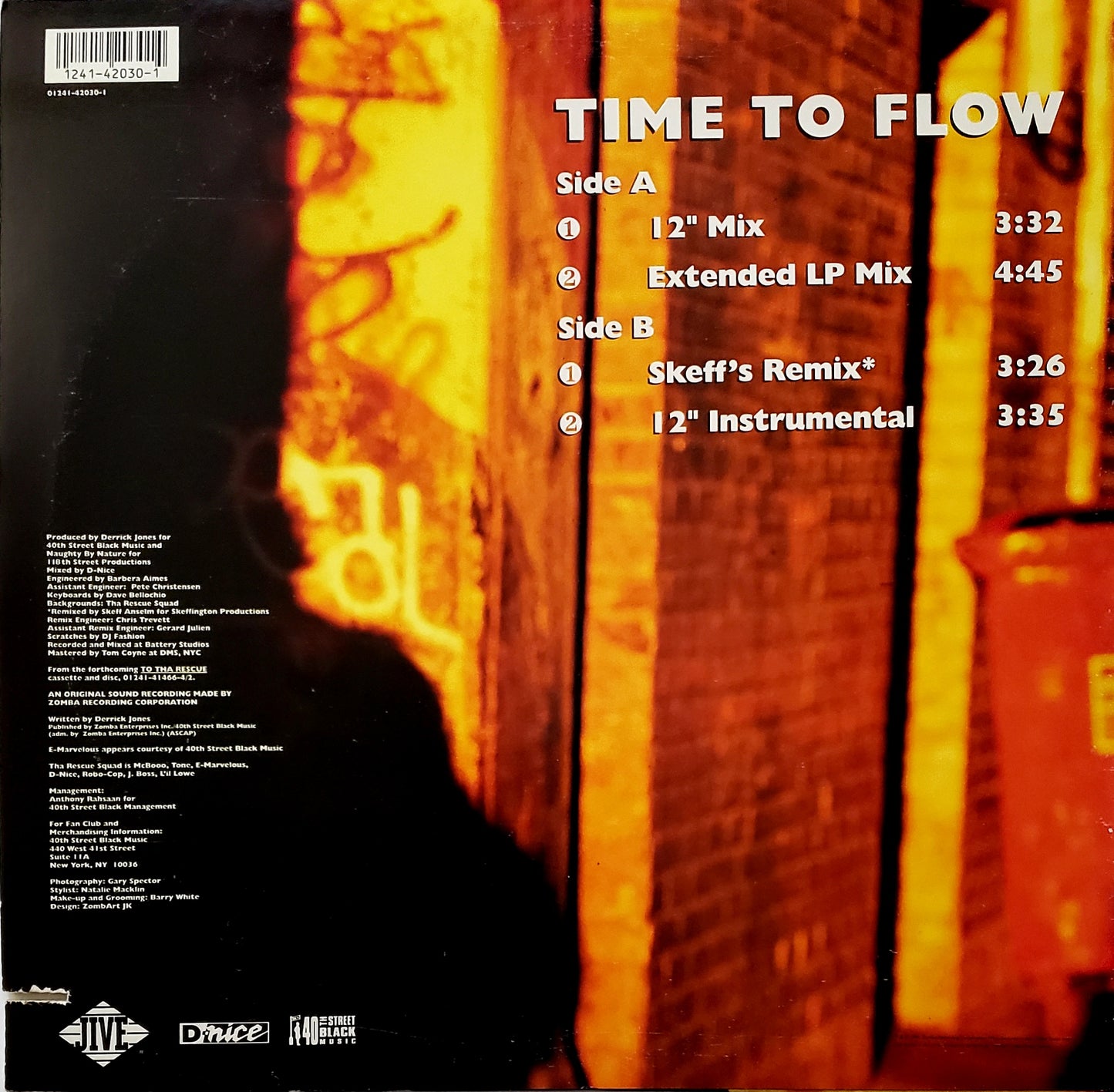 D-NICE" TIME TO FLOW" (12" VINYL}RARE!!