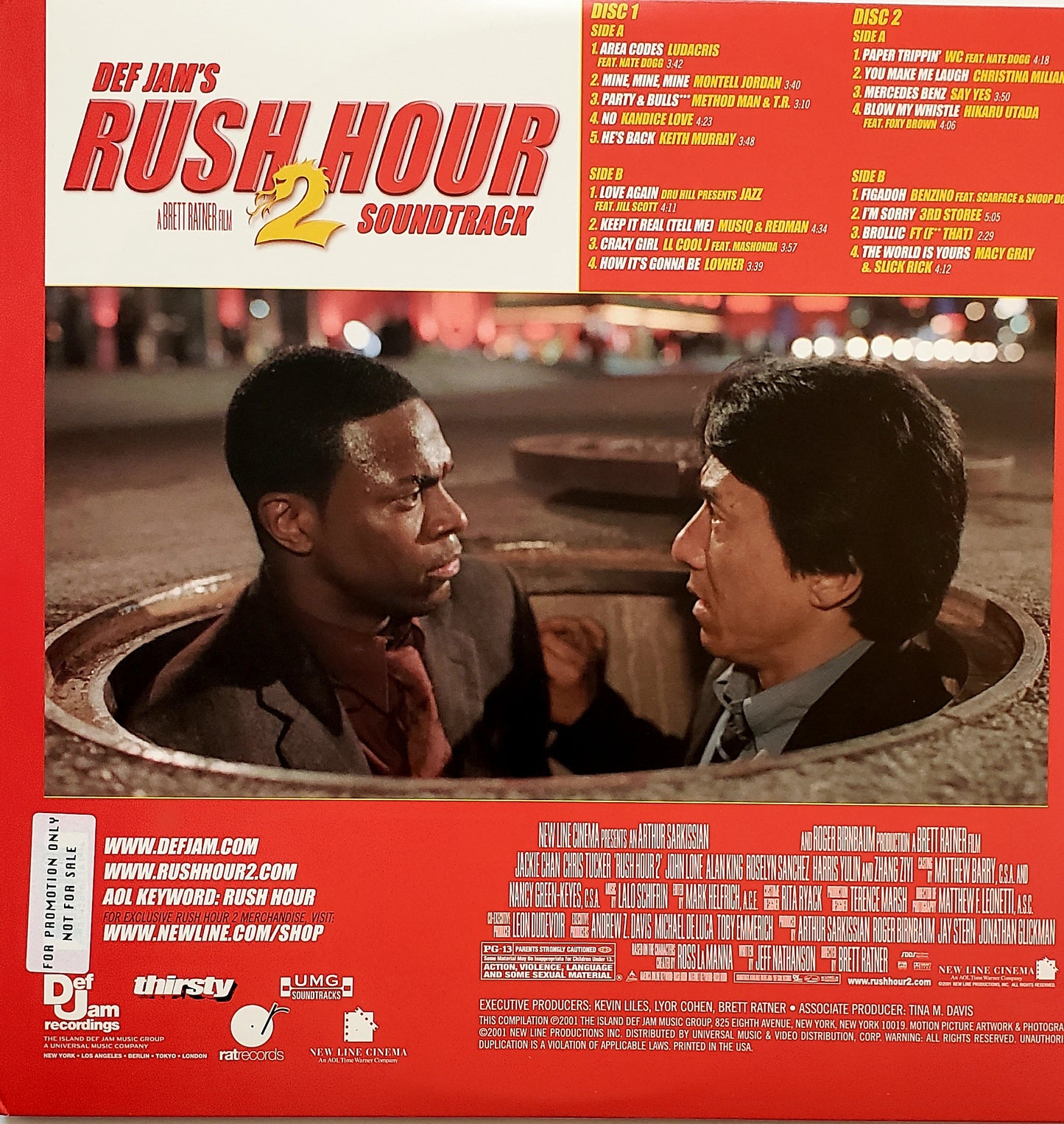 DEF JAM'S RUSH HOUR 2 "SOUNDTRACK" (2x LP Vinyl )