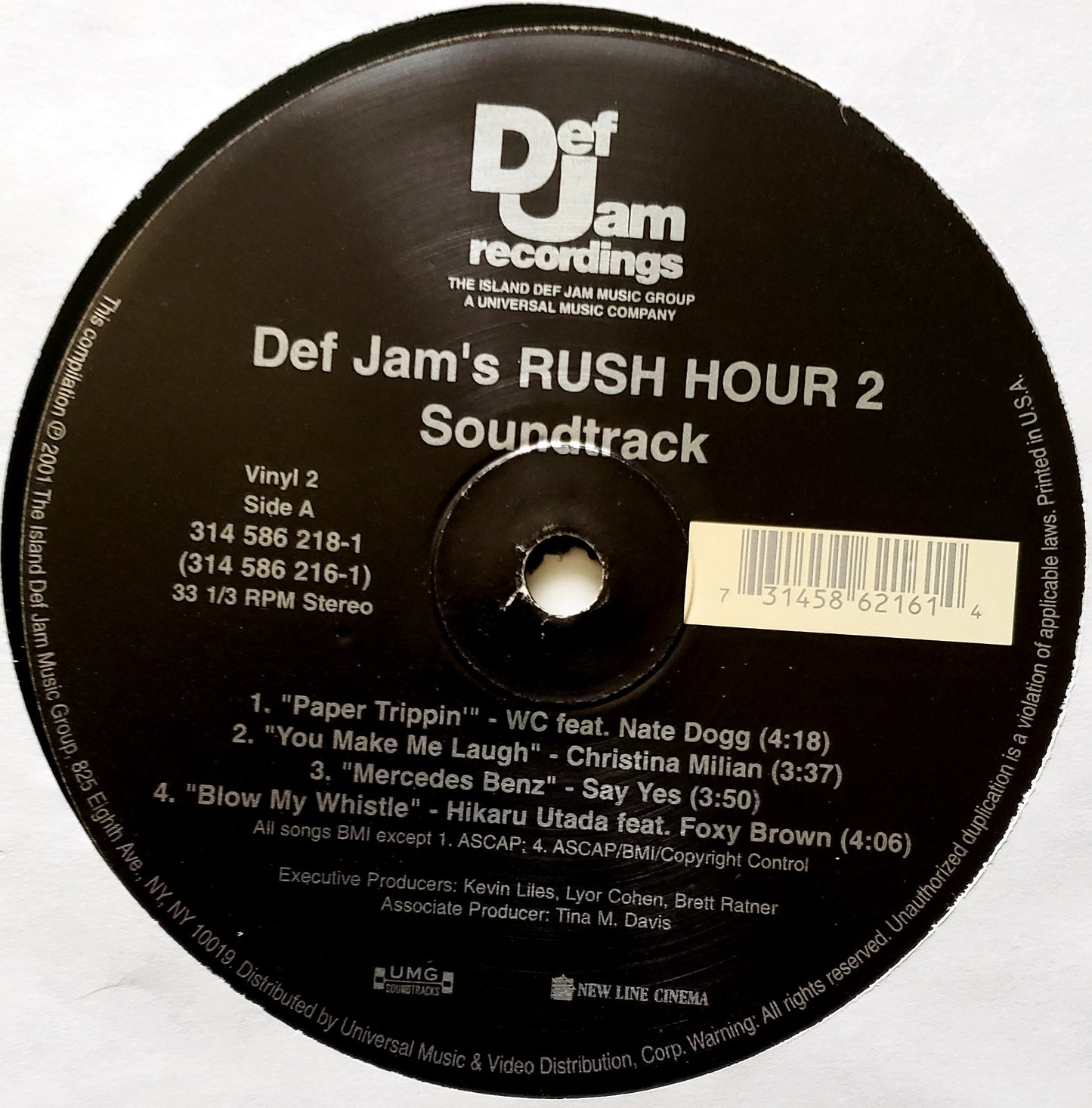 DEF JAM'S RUSH HOUR 2 "SOUNDTRACK" (2x LP Vinyl )