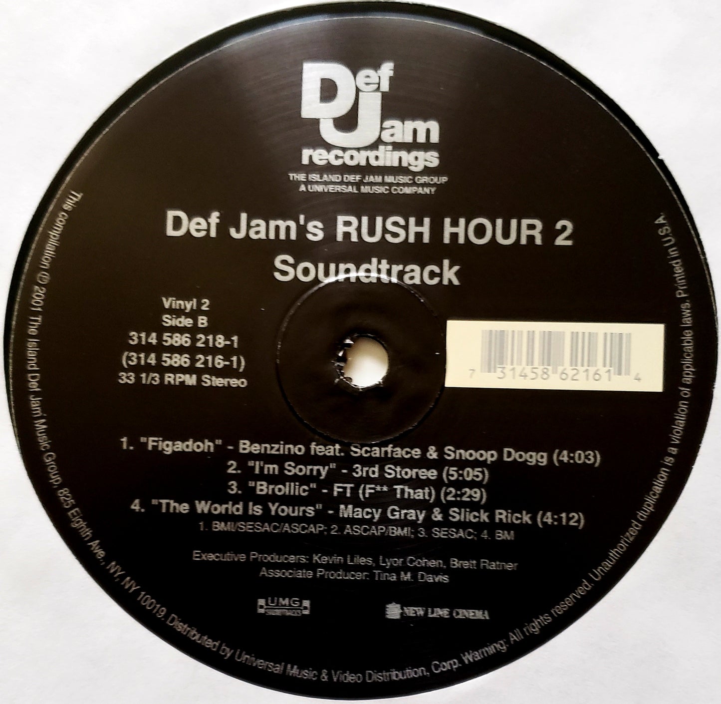 DEF JAM'S RUSH HOUR 2 "SOUNDTRACK" (2x LP Vinyl )